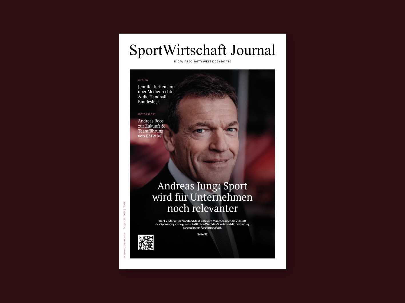 Print-Ausgabe des SportWirtschaft Journal – Ausgabe 01/2026